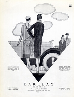 Barclay (Couture) 1927 Dresses, Coats, Paul Valentin