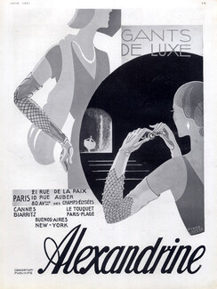 Alexandrine 1931 Art Deco Style, Franz Veccia