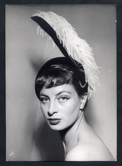 Rose Valois 1951 Capucine (Top Model) Original Press Photo Agip, Robert Cohen