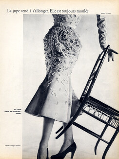Christian Dior 1950 Skirt Chaise de Jacques Damiot Henry Clarke