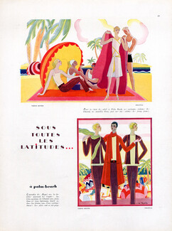 Chantal (Couture) 1931 Pajamas, Palm-Beach Cannes, Carlos de Tejada