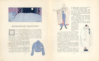 Déshabillés Masculins, 1914 - Georges Lepape Bathrobe, Gazette du Bon Ton, Text by Pierre de Trévières, 3 pages