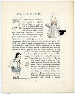 Les Poupons, 1914 - Borelli-Vranska Babies, Gazette du Bon ton, Texte par Sylviac, 4 pages