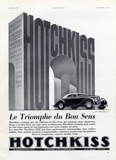 Hotchkiss (Cars) 1935 Graphic Art Deco Alexis Kow