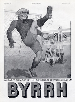 Byrrh (Drinks) 1934 Football Soccer, Georges Leonnec