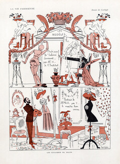 Carlegle 1910 The Models and The Painters, comic strip