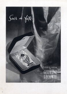 Germaine Lecomte (Perfumes) 1947 Soir de Fête