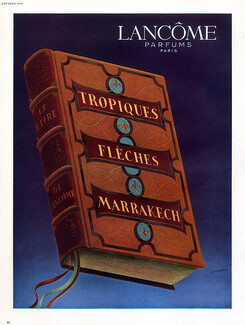 Lancôme (Perfumes) 1949 Tropiques Flêches Marrakech Perot