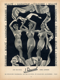 Charmis 1950 Girdle, Ghislaine de Boysson, Mannequin de la