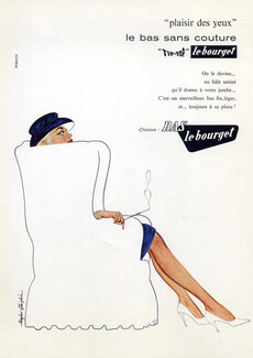 Le Bourget (Stockings) 1957 Hugues Ghiglia, Cigarette Holder