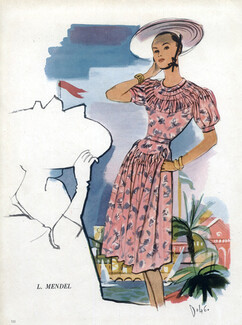 Mendel 1947 Summer Dress André Delfau