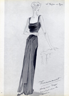 Francevramant 1938 Evening Gown, André Delfau