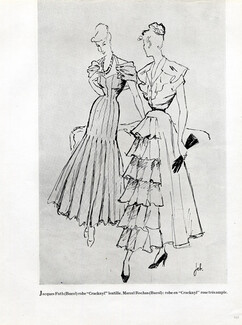 Fath & Marcel Rochas Summer Dresses 1948 Jeb