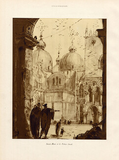 André Maire 1926 Saint-Marc et le Palais Ducal, Venise