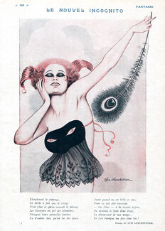Sym Sanchidrian 1922 Le Nouvel Incognito, Carnival Mask