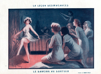 René Péan 1922 Le Dancing au Dortoir