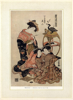Estampes Japonaises, 1928 - Koriusaï Courtisanes Harunobu Moronobu Kiyonobu, Collection Henri Vever, Text by P.-A. Lemoisne, 10 pages