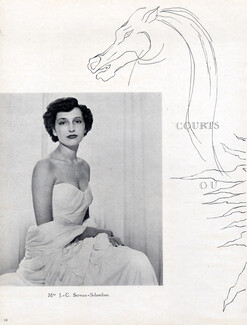 Mrs J.C Servan-Schreiber 1949 Photo Meerson