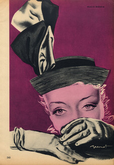 Brenot 1946 Hats, Maud Roser, Gabrielle