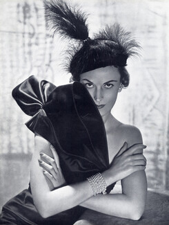 Maud Roser (Millinery) 1950 Feathers Hat
