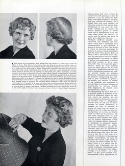 Maud et Nano (Millinery) 1950 Portrait Mrs Nano Hairstyle Antonio