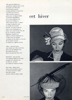 Maud Roser & Rose Valois 1950 Hats