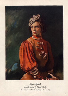 Kyra Nijinska (Daughter of Vaslav Nijinksy) 1939 Portrait by Oswald Birley
