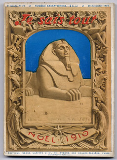 Je Sais Tout N°70 Noel 1910 Egypt, Chinese prints, Aldin, Saint-Moritz, Theatre scenery, 160 pages