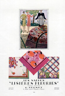 Lisières Fleuries (Textile) 1929 G.Vernet Hubert Giron