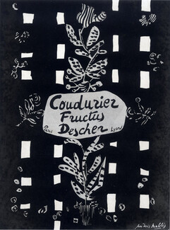 Coudurier Fructus Descher (Textile) 1948 Jean-Denis Malclès