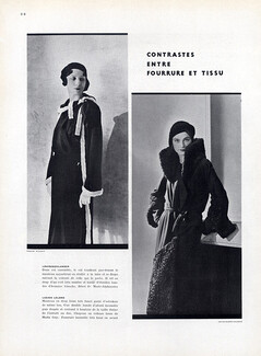 Louiseboulanger & Lucien Lelong 1930 Fur & Coat Photo Hoyningen-Huene