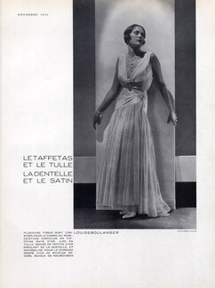 Louiseboulanger 1930 "taffetas et tulle" Evening Gown, Photo Hoyningen-Huene