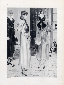 Jean Patou 1934 Winter Coat, Willaumez, Store Shop