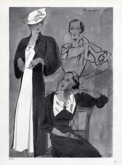 Jodelle 1935 Summer Dresses & Blouse, Pierre Mourgue