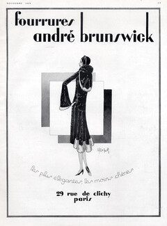 André Brunswick (Fur clothing) 1929 Fur Coat
