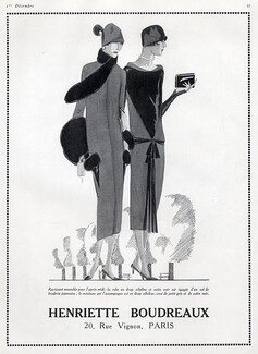 Henriette Boudreaux 1924 Ensemble Dress & Coat Art Deco style