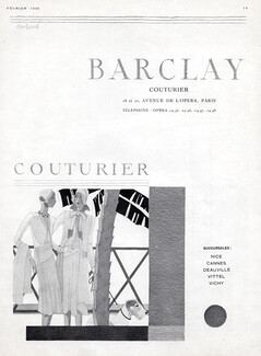 Barclay (Couture) 1930 Fox Terrier Dog, Fashion illustration