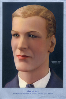 Pierre Imans 1930 Sculptor in Wax Head in Céralaque Hairstyle Man
