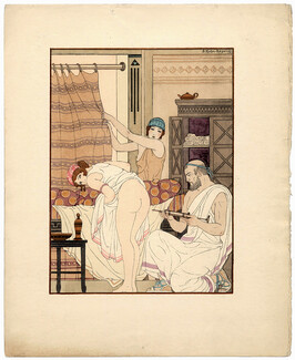 Joseph Kuhn-Régnier 1932 Hippocrate, Classical Antiquity Greece, Nude, Pochoir