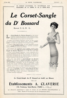 Claverie (Corsetmaker) 1913 Corset-Sangle Dr Bossard