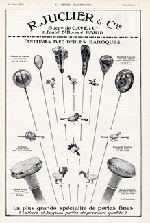 Juclier & Cie (Jewels) 1913 Pearls Fantaisies Ehrmann