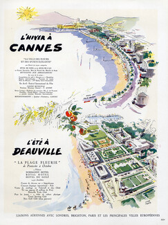 Cannes & Deauville 1950 Winter and Summer Palm Beach Pierre Pagès