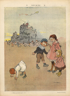 Poulbot 1906 Point de Vue.. Children's Point of view...
