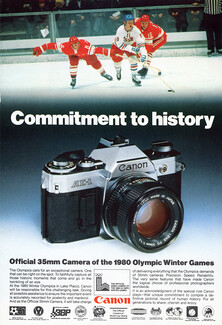 Canon 1979 AE-1 Official 35mm Camera 1980 Olympic Winter Games