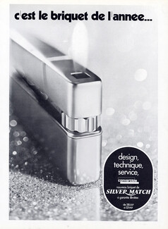 Silver Match 1973 Lighter
