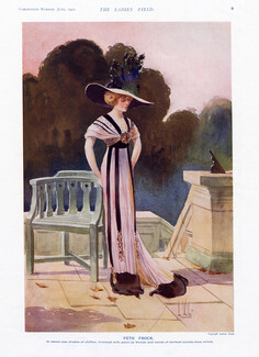 Louis Vallet 1911 Fète Frock Edwardian Fashion