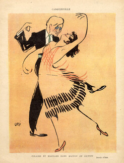 Orsi 1919 Polaire & Magnard, Dancers Caricature