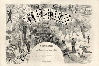 Heindbrick 1889 13 Monte Carlo Casino, Gambling, Playing Cards