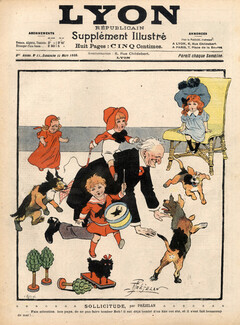 René Prejelan 1905 Sollicitude Children Toys Dogs