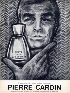 Pierre Cardin (Perfumes) 1964 Geste for Men